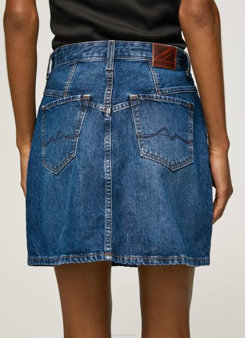 žene traper kratka pamučna traper suknja Pepe Jeans JZ8H99