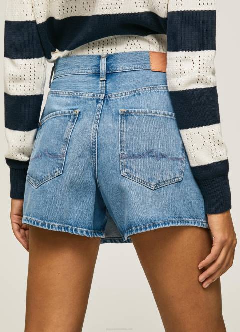 žene traper kratke traper suknje regularnog kroja Pepe Jeans JZ8H509