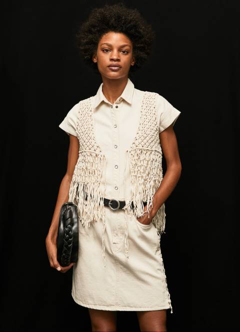 žene traper traper suknja regularnog kroja Pepe Jeans JZ8H474