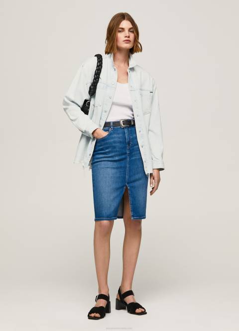 žene traper traper suknja regularnog kroja Pepe Jeans JZ8H485