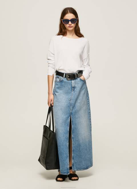 žene bijela opušteni dres s brodskim izrezom Pepe Jeans JZ8H256