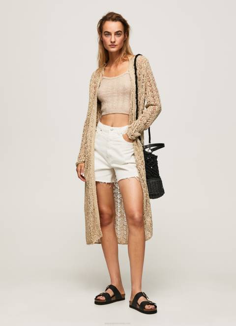 žene kamen dugi otvoreni kardigan Pepe Jeans JZ8H234