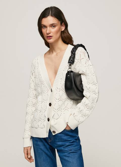 žene mousse otvoreni kardigan s v izrezom Pepe Jeans JZ8H230