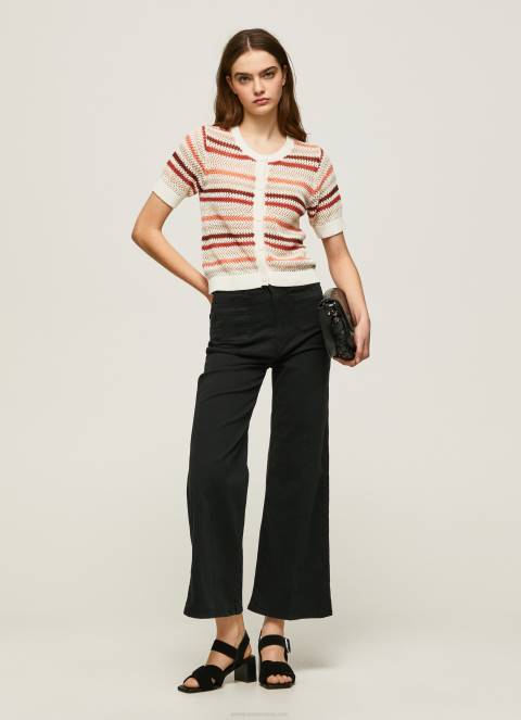 žene multi pamučni kardigan s prugastim printom Pepe Jeans JZ8H235