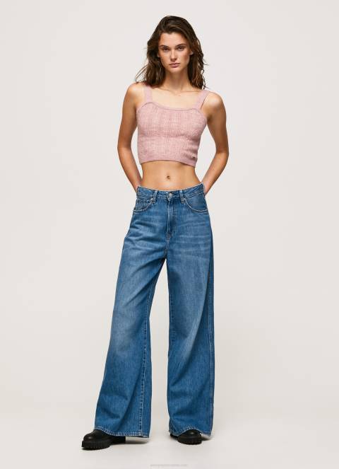 žene mutno ružičasta vrh pletenih naramenica Pepe Jeans JZ8H247