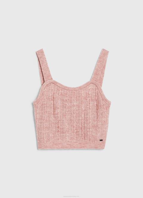 žene mutno ružičasta vrh pletenih naramenica Pepe Jeans JZ8H247