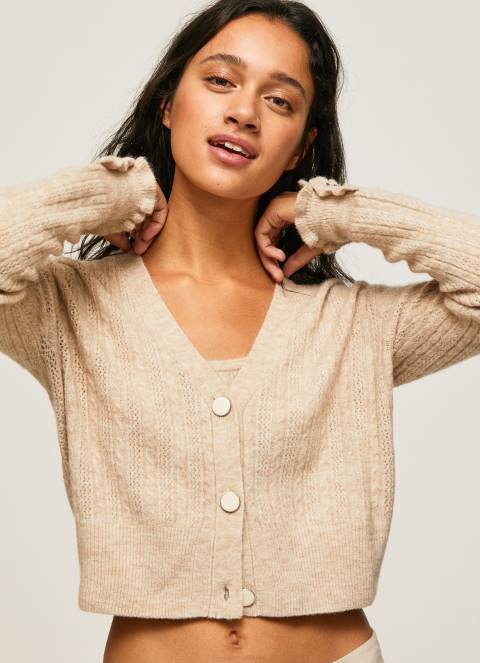 žene polirati kardigan s otvorenim v izrezom Pepe Jeans JZ8H243