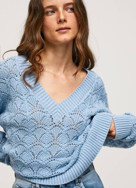 žene zaljev ažurni dres opuštenog kroja Pepe Jeans JZ8H229