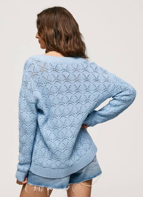 žene zaljev ažurni dres opuštenog kroja Pepe Jeans JZ8H229