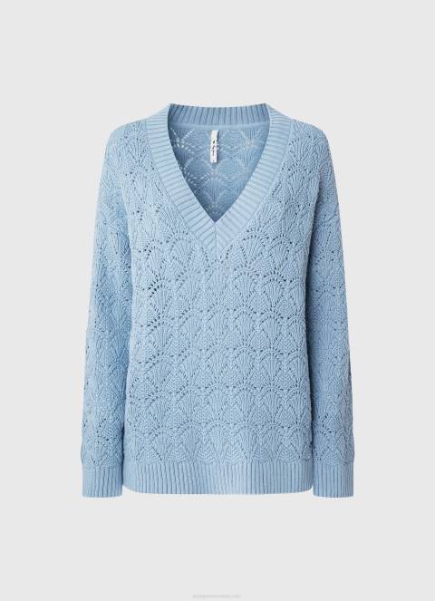 žene zaljev ažurni dres opuštenog kroja Pepe Jeans JZ8H229