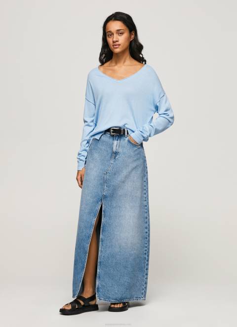 žene zaljev dres opuštenog kroja s v izrezom Pepe Jeans JZ8H249