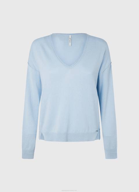 žene zaljev dres opuštenog kroja s v izrezom Pepe Jeans JZ8H249