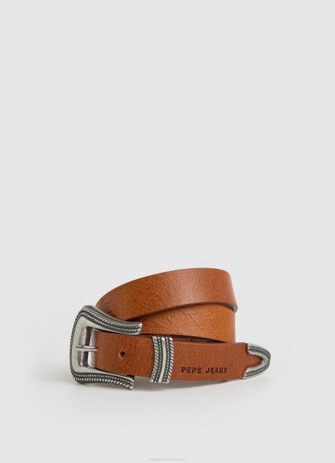 žene preplanuli ten kožni tanki remen Pepe Jeans JZ8H760