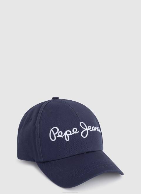 žene jarman osnovna kapa s izvezenim logotipom Pepe Jeans JZ8H784