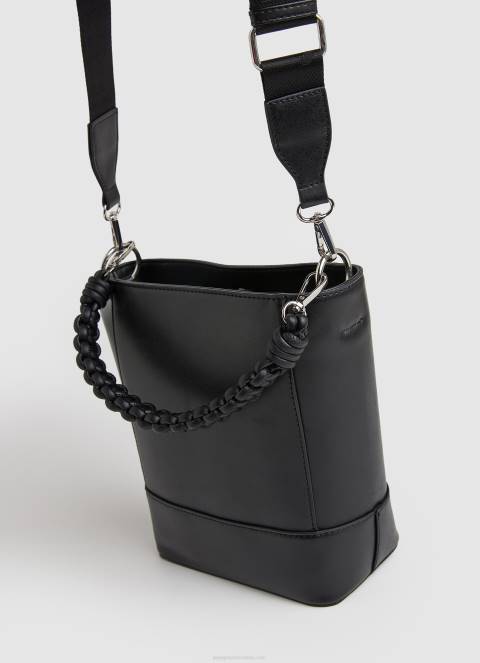 žene crno bucket bag s dvostrukom drškom Pepe Jeans JZ8H732