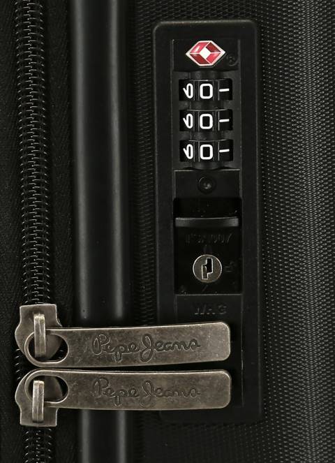 žene crno kolica trbušnjaci 55cm. istaknuti tvrdi kofer Pepe Jeans JZ8H758