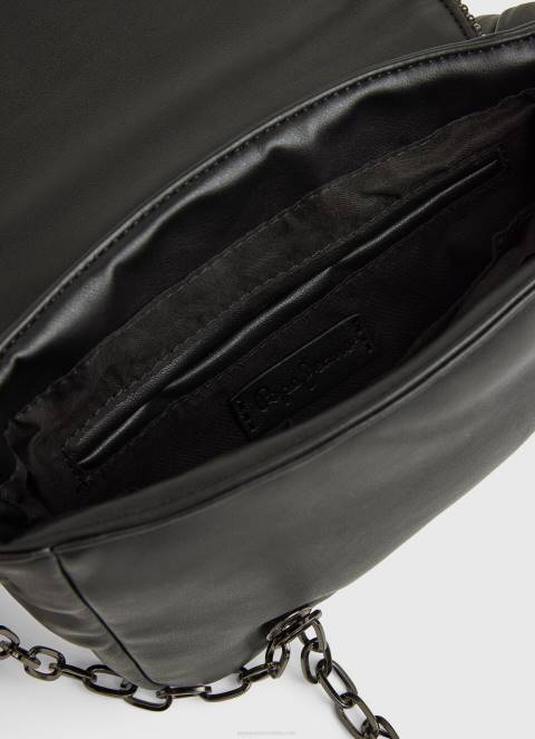 žene crno torba preko ramena s podstavljenim detaljima Pepe Jeans JZ8H708