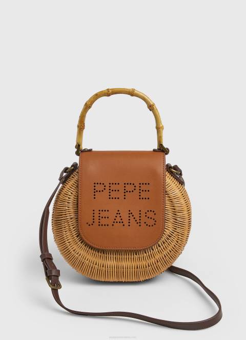 žene duhan ručno rađena torbica od pruća Pepe Jeans JZ8H716