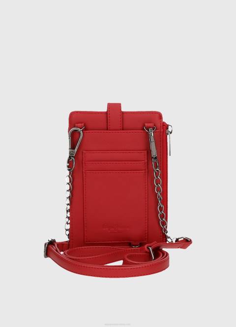 žene studio crvena karirana mobilna torba Pepe Jeans JZ8H728