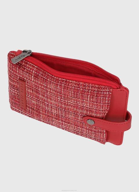 žene studio crvena karirana mobilna torba Pepe Jeans JZ8H728