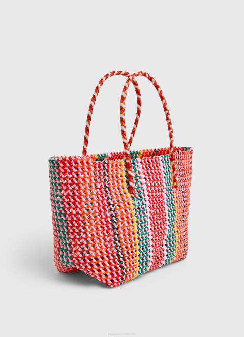 žene studio crvena tkana plastična torba Pepe Jeans JZ8H720