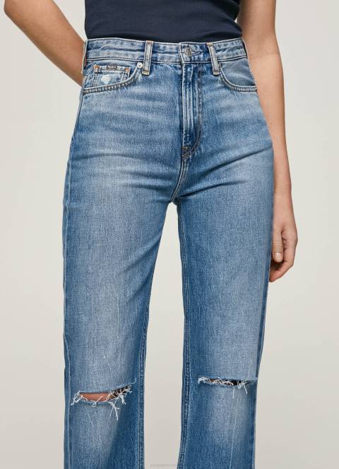 žene traper harper traperice visokog struka s lepršavim krojem Pepe Jeans JZ8H64