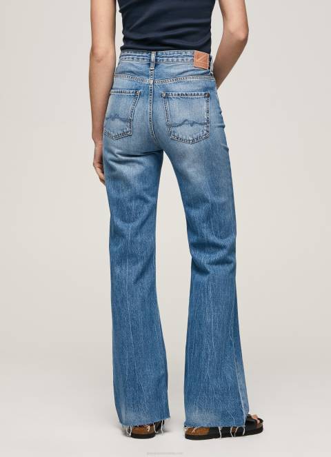 žene traper harper traperice visokog struka s lepršavim krojem Pepe Jeans JZ8H64