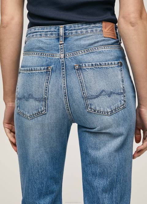 žene traper harper traperice visokog struka s lepršavim krojem Pepe Jeans JZ8H64