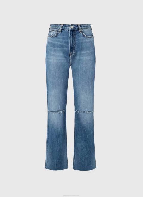 žene traper harper traperice visokog struka s lepršavim krojem Pepe Jeans JZ8H64