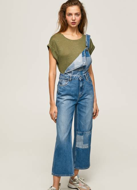 žene traper kombinezon od pamučnog trapera Pepe Jeans JZ8H98