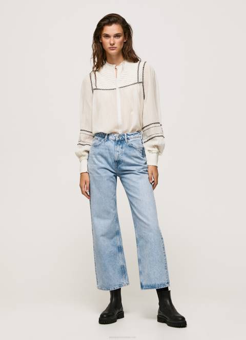 žene traper lexa široke traperice visokog struka Pepe Jeans JZ8H78