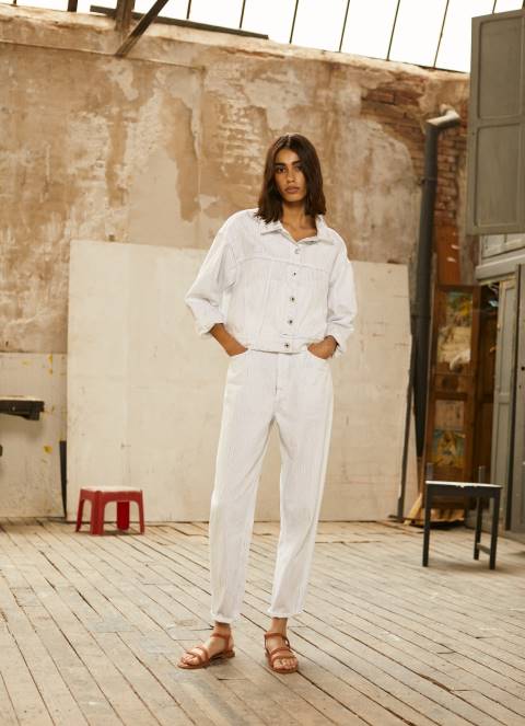 žene traper vrba sužene traperice visokog struka Pepe Jeans JZ8H66