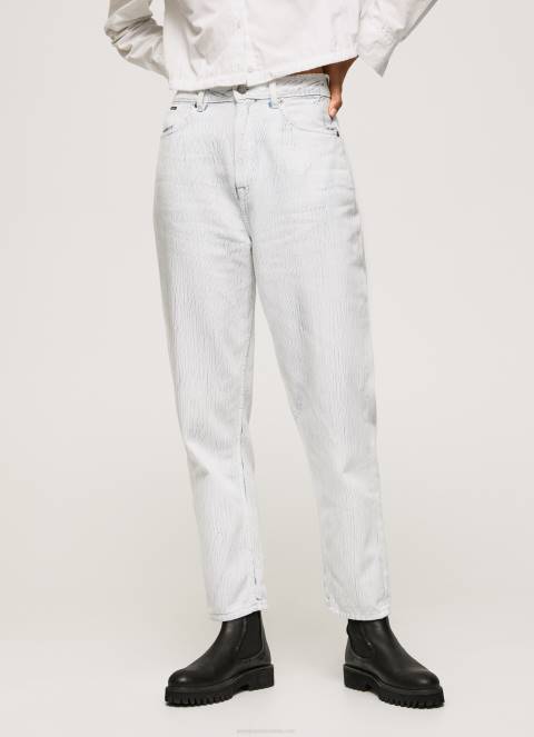 žene traper vrba sužene traperice visokog struka Pepe Jeans JZ8H66