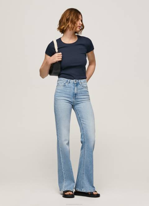 žene traper willa lepršave traperice visokog struka Pepe Jeans JZ8H59