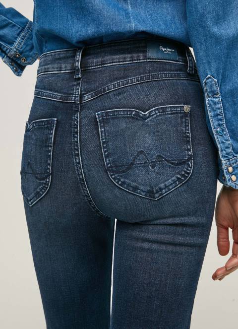 žene traper willa lepršave traperice visokog struka Pepe Jeans JZ8H61