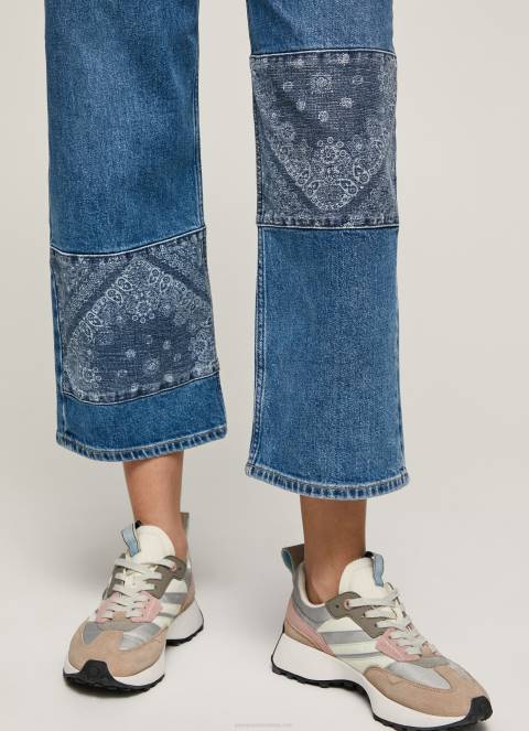 žene traper ani traperice srednjeg kroja opuštenog kroja Pepe Jeans JZ8H87