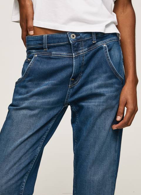 žene traper carey traperice srednjeg kroja opuštenog kroja Pepe Jeans JZ8H86