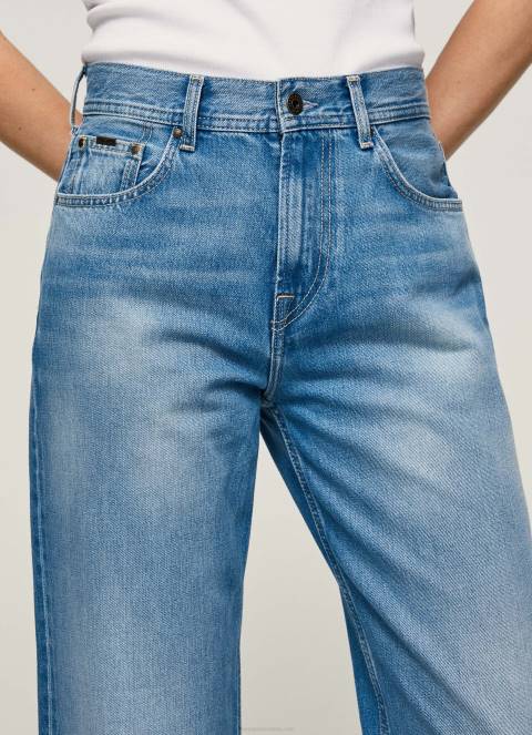 žene traper dover opuštene traperice visokog struka Pepe Jeans JZ8H84