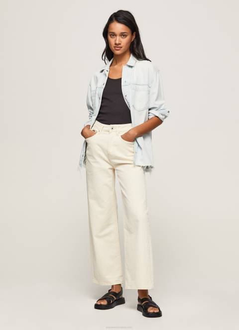 žene traper lexa traperice visokog struka širokog kroja Pepe Jeans JZ8H94