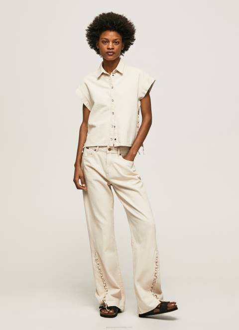 žene traper mayfair traperice srednjeg kroja opuštenog kroja Pepe Jeans JZ8H89