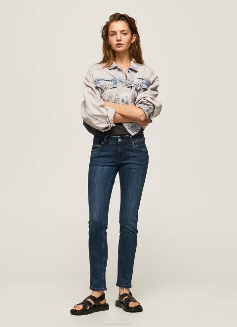 žene traper nove brooke traperice uskog kroja srednjeg struka Pepe Jeans JZ8H35