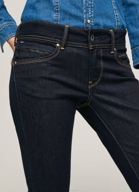 žene traper nove brooke traperice uskog kroja srednjeg struka Pepe Jeans JZ8H9