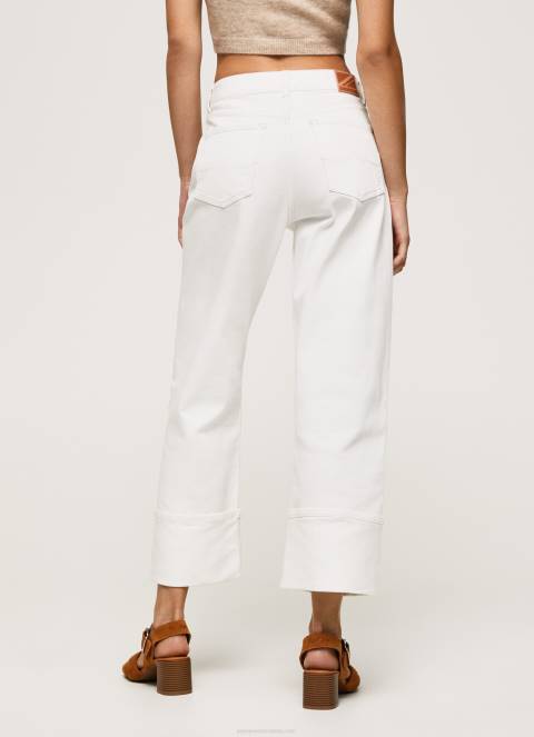 žene traper traperice regularnog kroja visokog struka boje lješnjaka Pepe Jeans JZ8H2