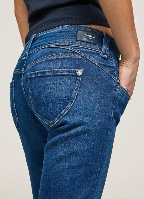 žene traper traperice srednjeg kroja nove generacije Pepe Jeans JZ8H12