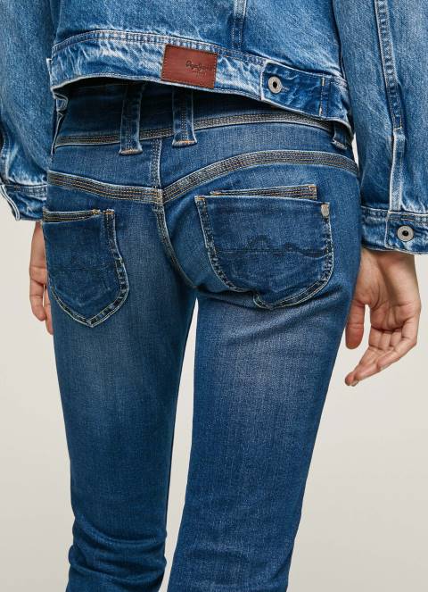 žene traper venus traperice ravnog kroja niskog struka Pepe Jeans JZ8H5