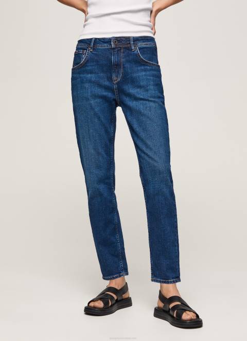 žene traper ljubičaste mom carrot fit traperice visokog struka Pepe Jeans JZ8H81