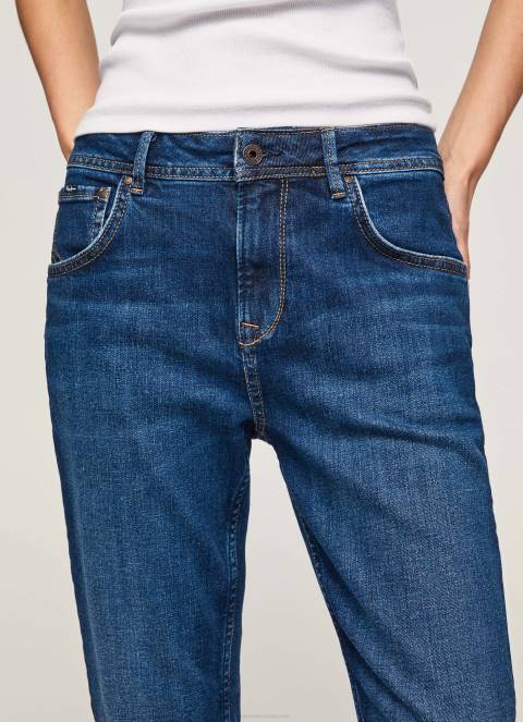 žene traper ljubičaste mom carrot fit traperice visokog struka Pepe Jeans JZ8H81