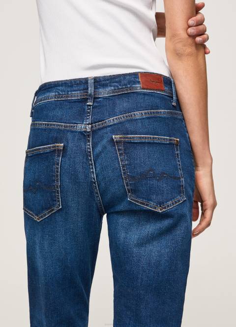 žene traper ljubičaste mom carrot fit traperice visokog struka Pepe Jeans JZ8H81