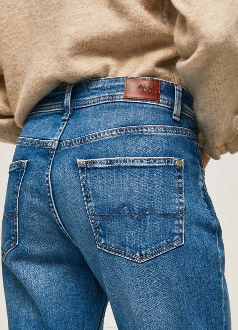 žene traper ljubičaste mom carrot fit traperice visokog struka Pepe Jeans JZ8H82