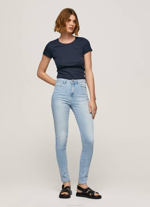 žene traper dion uske traperice visokog struka Pepe Jeans JZ8H38